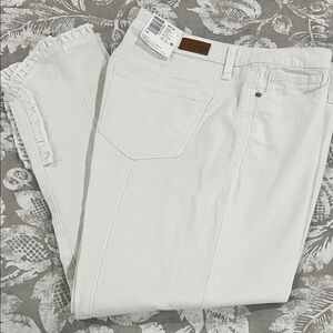 Crown & Ivy Women's Slim White Jeans